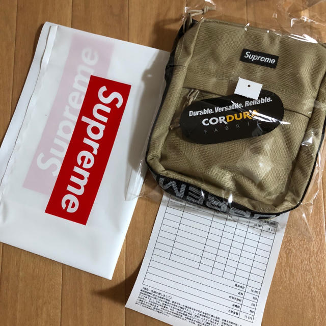 Supreme 18ss shoulder bag tan ベージュ - ショルダーバッグ