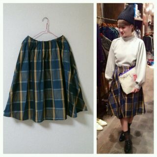 ダブルクローゼット(w closet)の新品♡w closetチェック柄スカート(ひざ丈スカート)