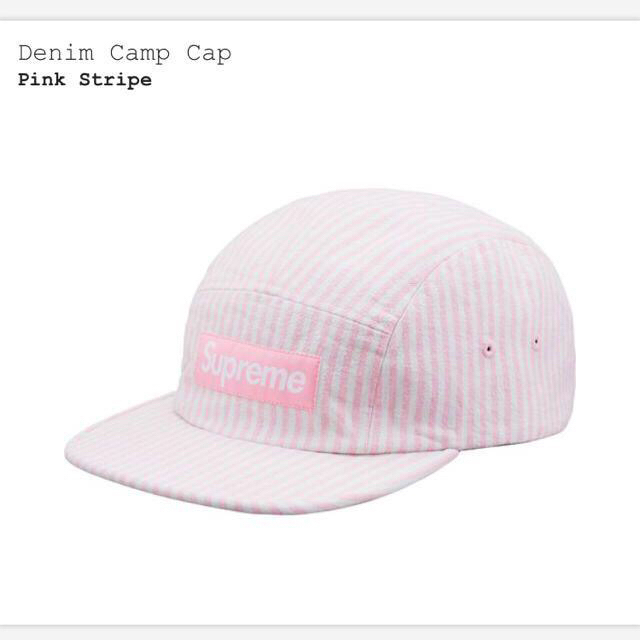 Supreme denim camp cap ピンク pink