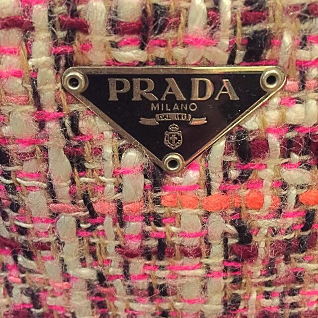 PRADA(プラダ)のPRADAツイードミニボストン レディースのバッグ(ボストンバッグ)の商品写真