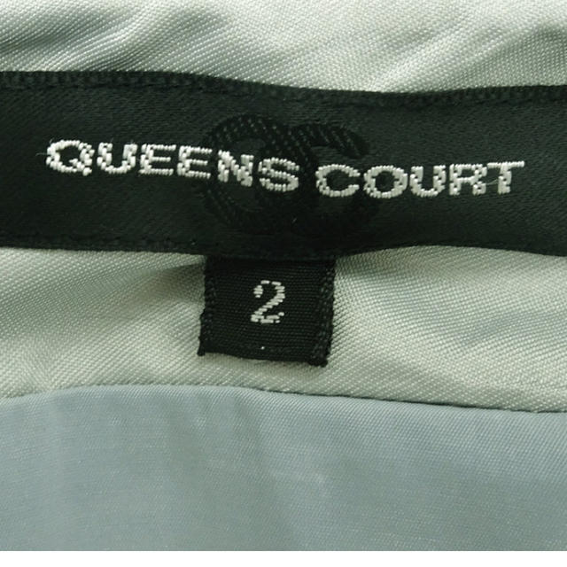 QUEENS COURT(クイーンズコート)のQUEENS COURT クイーンズコート 膝丈スカート サイズ2 オーガンジー レディースのスカート(ひざ丈スカート)の商品写真