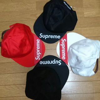 シュプリーム(Supreme)のSupreme Visor Label 6-Panel Cap【RED】(キャップ)