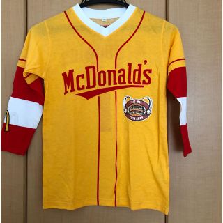 マクドナルド(マクドナルド)の新品未使用 マクドナルド七分袖Tシャツ 140(Tシャツ/カットソー)