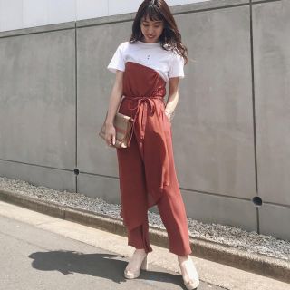 アメリヴィンテージ(Ameri VINTAGE)の【完売商品】OVER HIGH WAIST LIKE PANTS(オールインワン)