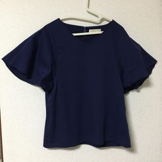 ショコラフィネローブ(chocol raffine robe)のchocol raffine robe・フリルスリーブ カットソー(F)(カットソー(半袖/袖なし))