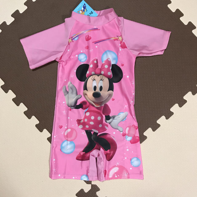 Disney(ディズニー)の水着 キッズ 女の子 ミニー ピンク キッズ/ベビー/マタニティのキッズ服女の子用(90cm~)(水着)の商品写真