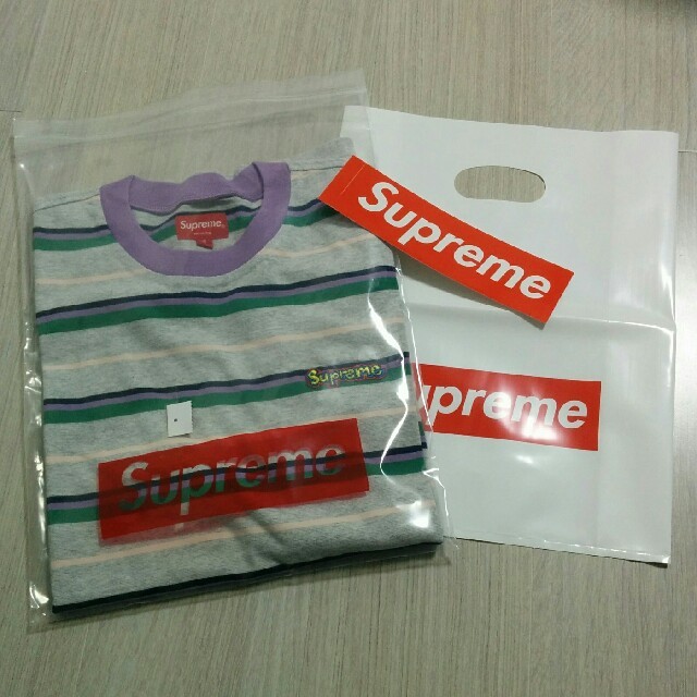 Supreme☆Heather Stripe Top ボーダーTシャツTシャツ/カットソー(半袖/袖なし)