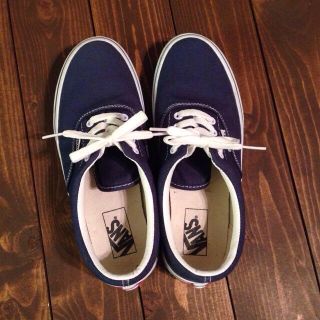 ヴァンズ(VANS)のvans☆ネイビー☆23.5㎝☆(スニーカー)