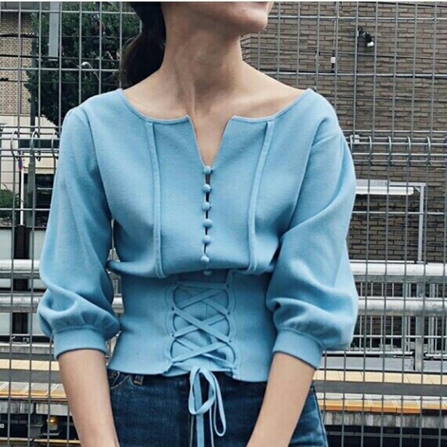 クーポン利用で1000円OFF AMERI CORSET LIKE KNIT - ecotours-of