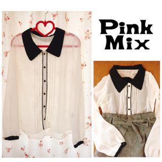 ピンクミックス(Pink Mix)のPinkMIXシフォンブラウス(シャツ/ブラウス(長袖/七分))