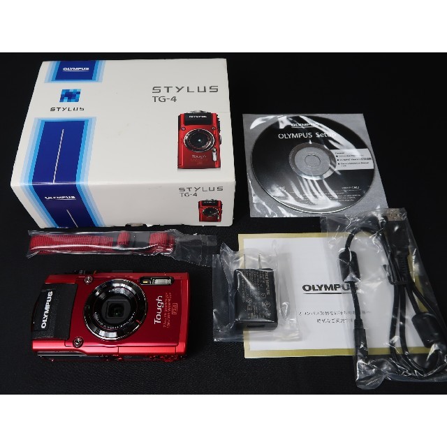 割引クーポン - OLYMPUS 【ta-ko様専用】オリンパス 保証あり 防水 レッド Tough TG-4 コンパクトデジタルカメラ