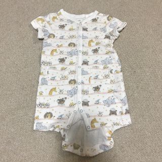 ジェラートピケ(gelato pique)の【中古】ジェラートピケ 半袖 ロンパース 70-80cm(ロンパース)