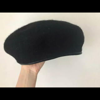 カシラ(CA4LA)のCA4LA カシラ ベレー帽 M 7 1/4 ブラック(ハンチング/ベレー帽)