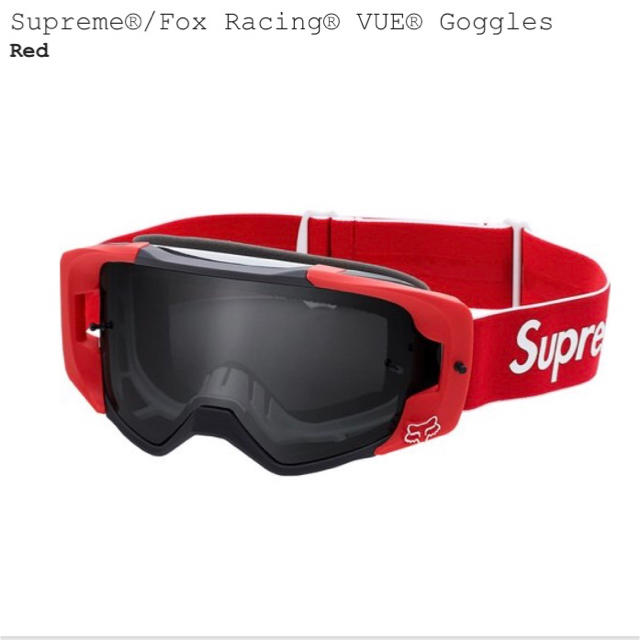 正規取扱い店 Supreme Fox Racing VUE Goggles 色：Red | badenbaden ...