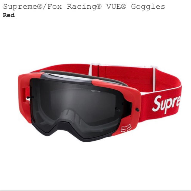 Supreme Fox Racing VUE Goggles 色:Red-