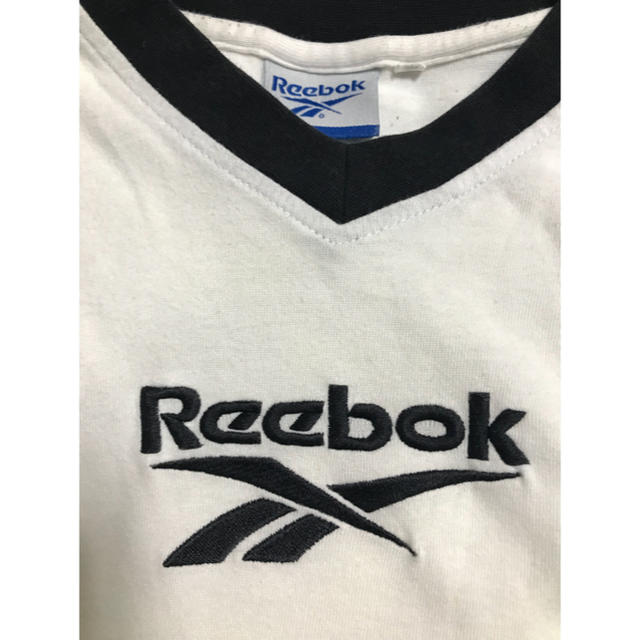 Reebok(リーボック)の☆ リーボック 刺繍 ロゴ リンガー Tシャツ ☆ レディースのトップス(Tシャツ(半袖/袖なし))の商品写真