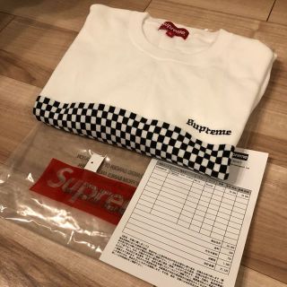 シュプリーム(Supreme)のXL Supreme Checkered Panel Crewneck(ニット/セーター)