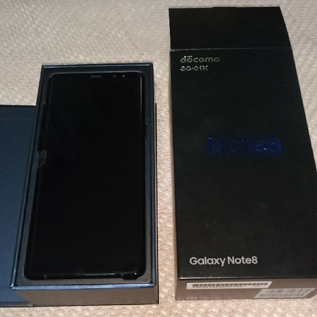 注目の DOCOMO - SAMSUNG sc-01k 一括購入 新品 note8 GALAXY 激安正規販売店 Galaxy Note SIMフリー GB 256 Black 8 スマートフォン本体