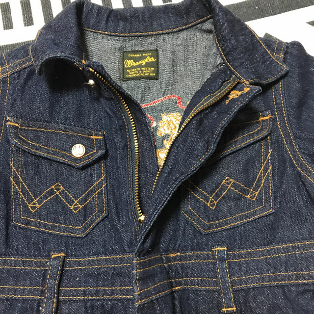 Wrangler(ラングラー)の【未使用】Wrangler☆デニム☆カバーオール キッズ/ベビー/マタニティのベビー服(~85cm)(カバーオール)の商品写真