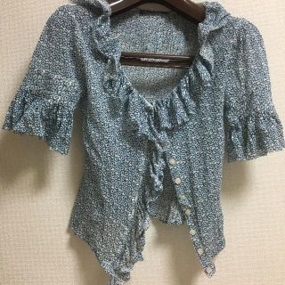 ラルフローレン(Ralph Lauren)のラルフローレン 五分袖 花柄 シャツ(シャツ/ブラウス(半袖/袖なし))