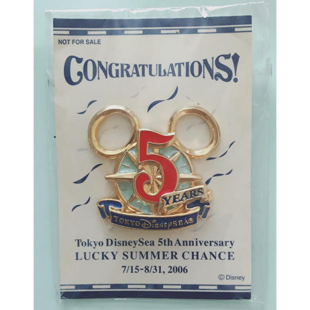 Disney ディズニーシー5周年記念ロゴピンバッジの通販 By ねこ日和 S Shop ディズニーならラクマ