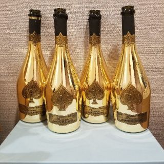 ドンペリニヨン(Dom Pérignon)のアルマンドブルニャックGOLD空瓶4本袋付きセット！(容器)