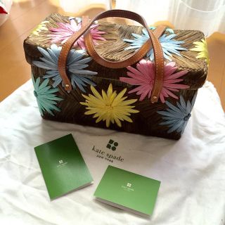 ケイトスペードニューヨーク(kate spade new york)のuhk様専用ページ☆ケイトスペード 花柄カゴバック★(かごバッグ/ストローバッグ)