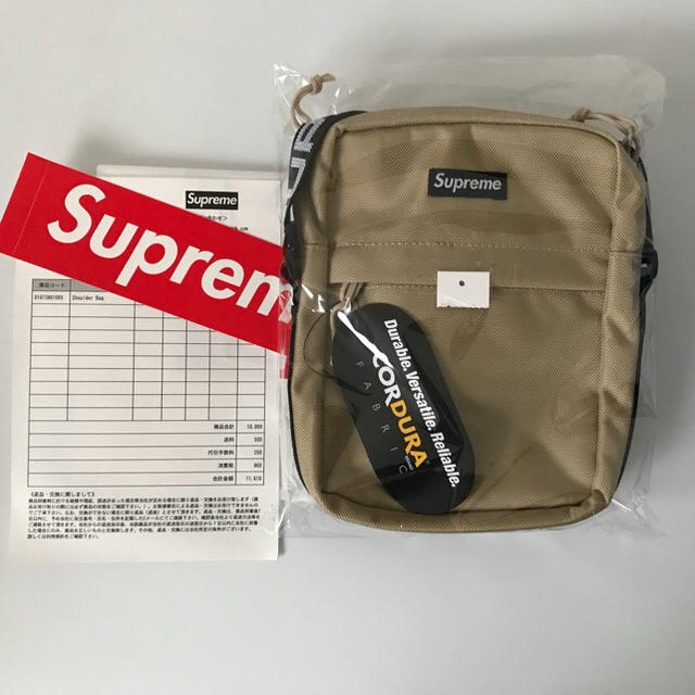 2018ss Supreme ショルダーバック Tan