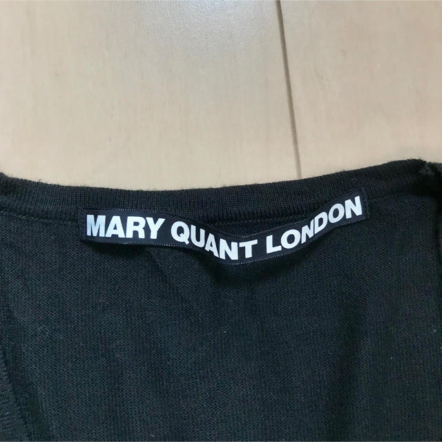 MARY QUANT(マリークワント)のマリークワント Vネック カーディガン ブラック レディースのトップス(カーディガン)の商品写真