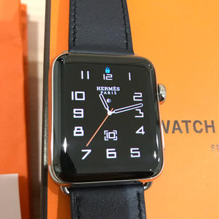 アップルウォッチ(Apple Watch)のApple Watch HERMÈS seris3 42ミリ 美品 (腕時計(デジタル))