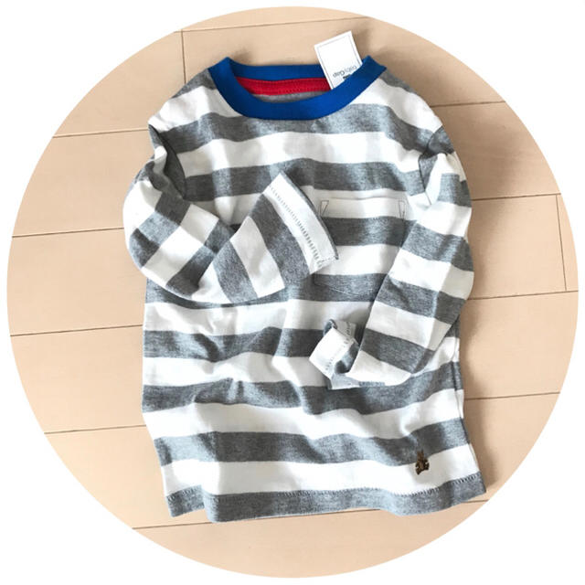 babyGAP(ベビーギャップ)のベビー ギャップ 80 ボーダー 長袖 シャツ tシャツ カットソー 男の子 キッズ/ベビー/マタニティのベビー服(~85cm)(シャツ/カットソー)の商品写真