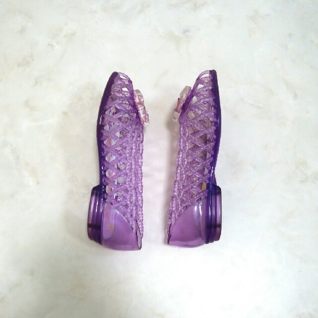 サンダル　17cm 紫色 キッズ/ベビー/マタニティのキッズ靴/シューズ(15cm~)(サンダル)の商品写真