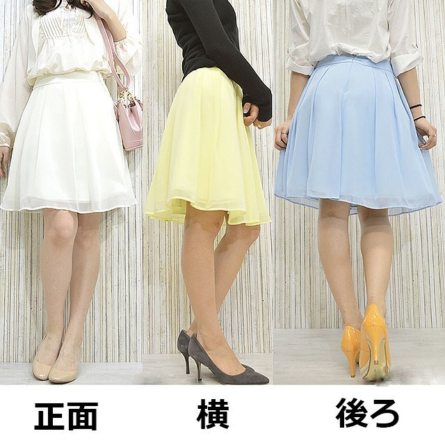 QUEENS COURT(クイーンズコート)の美品♡クイーンズコート シフォンレイヤードスカート レディースのスカート(ミニスカート)の商品写真