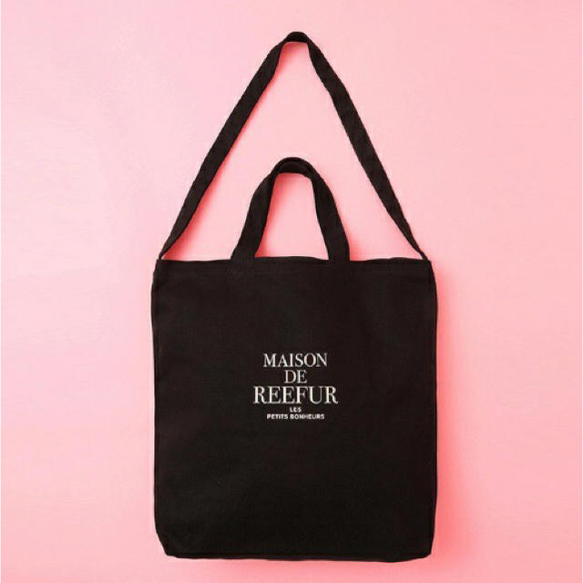 Maison de Reefur(メゾンドリーファー)のリーファー2WAYトートバッグ♡ブラック レディースのバッグ(トートバッグ)の商品写真