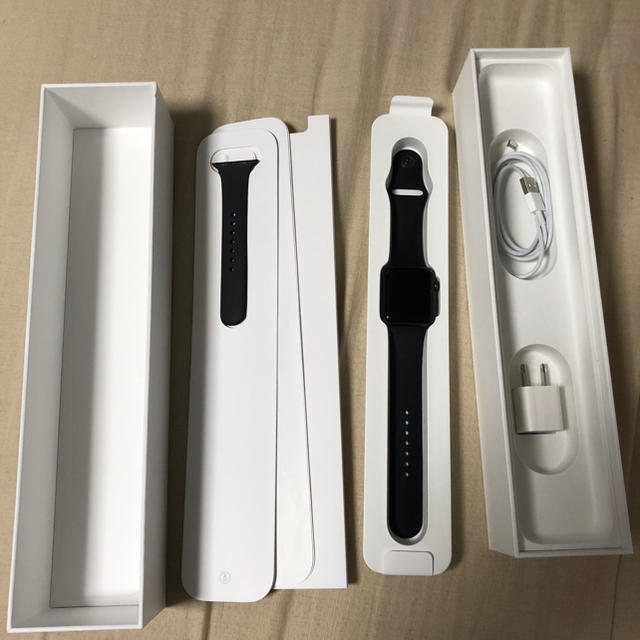 値下げ☆Apple Watch Series3(GPSモデル)-42mmグレイスマートフォン/携帯電話