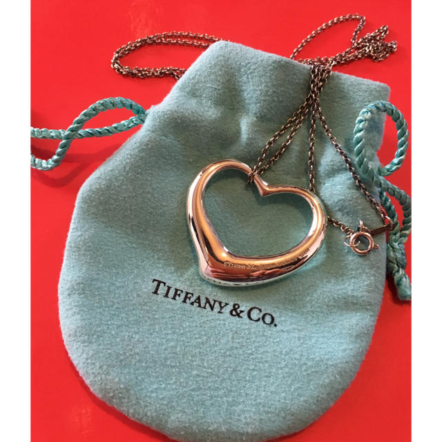 TIFFANY&Co. オープンハートネックレス 大レディース