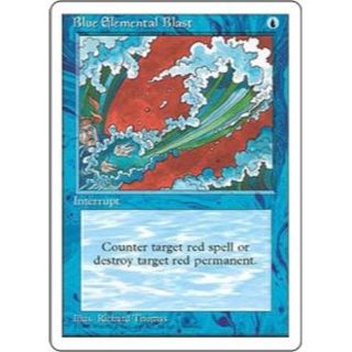 マジックザギャザリング(マジック：ザ・ギャザリング)の●MTG 4ED 青霊破/Blue Elemental Blast 英語 4枚●(シングルカード)