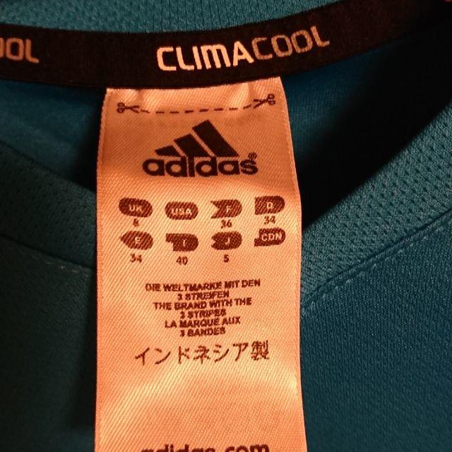 adidas(アディダス)のhiropon様 専用 アディダス CLIMACOOL ブルーT-シャツ レディースのトップス(Tシャツ(半袖/袖なし))の商品写真