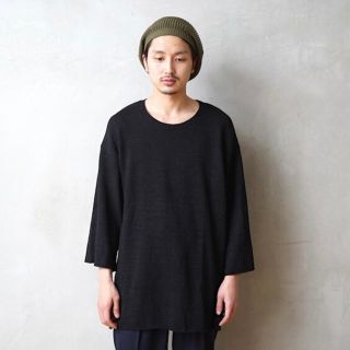 トローヴ(TROVE)のjuha DENIM OVER KNIT BLACK ユハ デニムオーバーニット(ニット/セーター)