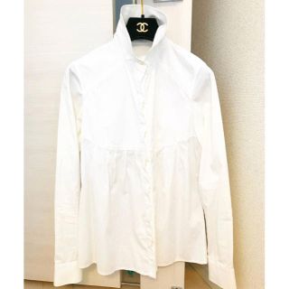 ジバンシィ(GIVENCHY)の4万 ジバンシイ 長袖 綿ブラウス 白 ホワイト チュニック ジバンシー(シャツ/ブラウス(長袖/七分))