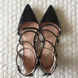 ザラ(ZARA)の専用！！美品☆ZARA BASIC☆ ストラップフラットシューズ(バレエシューズ)