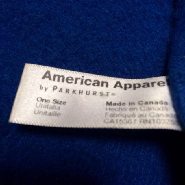 American Apparel(アメリカンアパレル)のオシャレ♡ブルー♡ベレー帽 レディースの帽子(ハンチング/ベレー帽)の商品写真