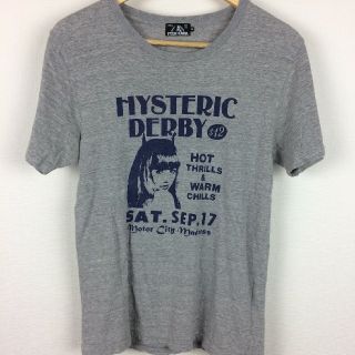 ヒステリックグラマー(HYSTERIC GLAMOUR)の美品 ヒステリックグラマー 半袖Tシャツ グレー サイズS(Tシャツ/カットソー(半袖/袖なし))