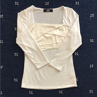 サリア(salire)の美品 サリア カットソー Tシャツ 白(カットソー(長袖/七分))