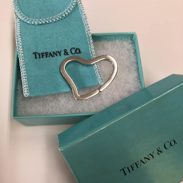 Tiffany ティファニー　オープンハート　キーリング