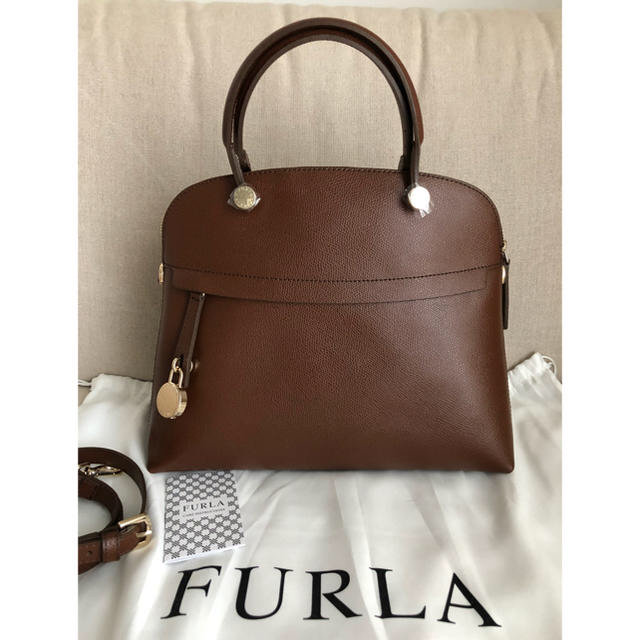 ♡美品♡FURLA フルラ パイパー ダイノブラウン Lサイズ