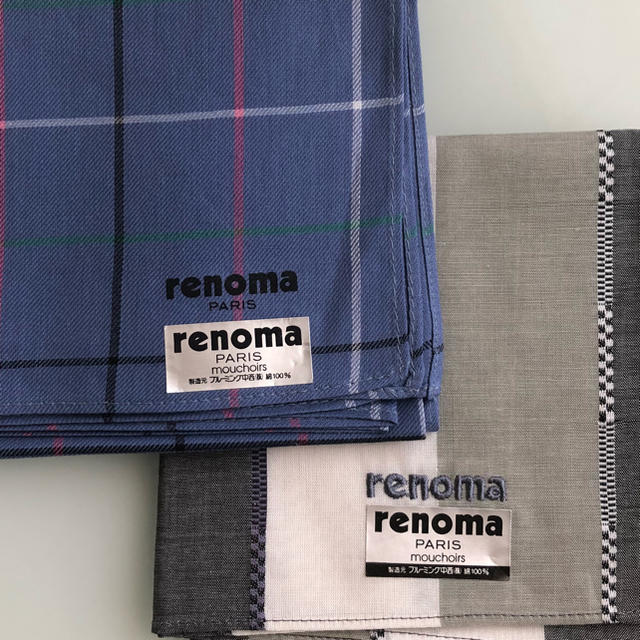 RENOMA(レノマ)のレノマ ハンカチ 2枚セット メンズのファッション小物(ハンカチ/ポケットチーフ)の商品写真