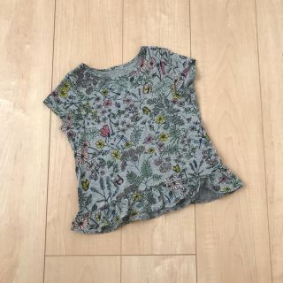 エイチアンドエム(H&M)のH&M◆花柄デザインTシャツ 90(Tシャツ/カットソー)