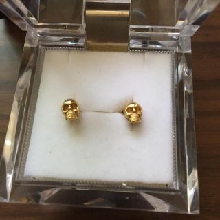 ROYALORDER - ロイヤルオーダー k18 スカルピアス の通販 by べる's