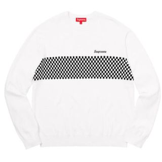 シュプリーム(Supreme)のCheckered panel crewneck sweater  Mサイズ❗️(ニット/セーター)